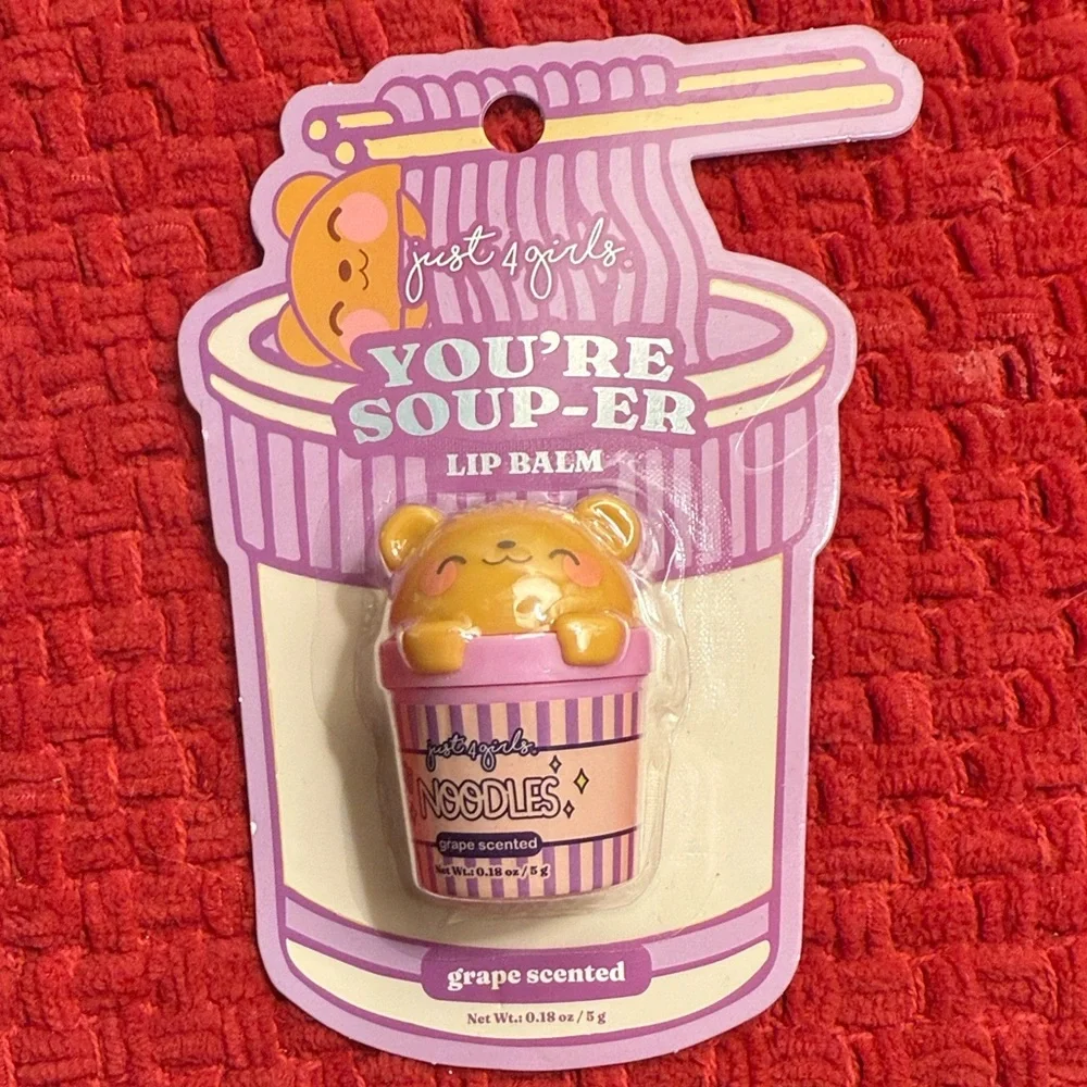 🍜🍇🍓🍉 You’re Soup - er Scented Lip Balm Set 🍉🍓🍇🍜